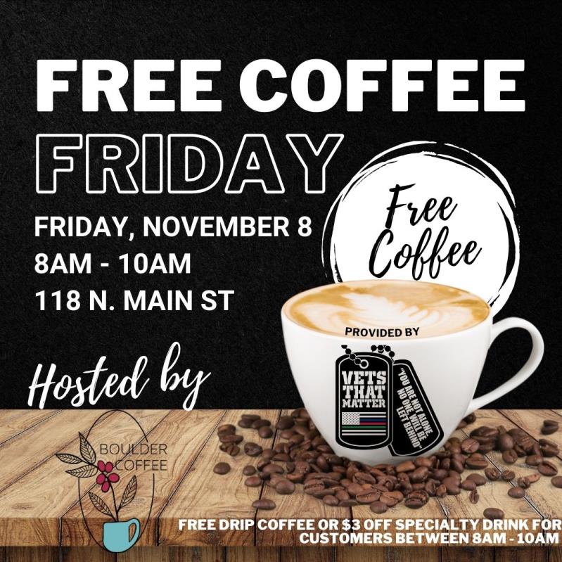 Free Coffee Fridays - Vets That Matter