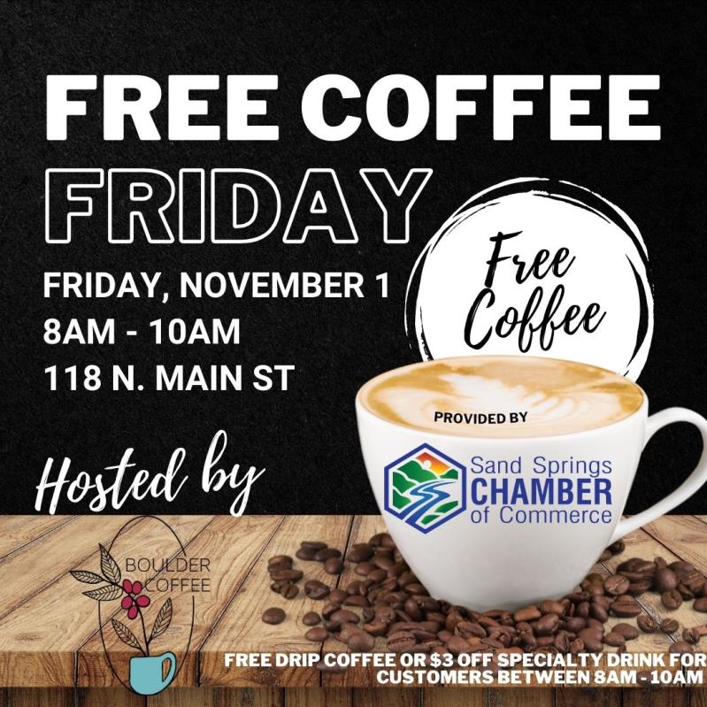 Free Coffee Fridays - Sand Springs Chamber