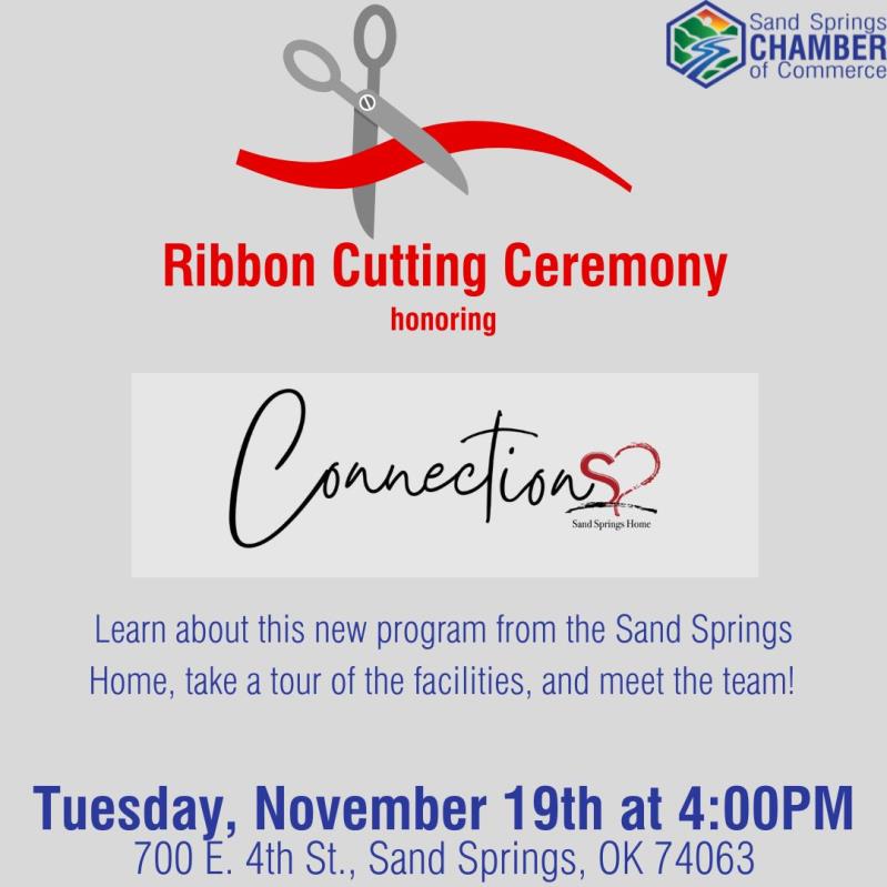 Ribbon Cutting - Connections (Sand Springs Home)